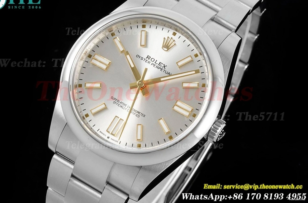 41mm SS Silver SS VS3230 Perpetual Oyster VSF 124300 Dial 0402